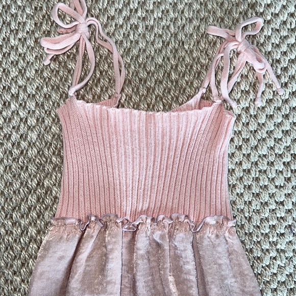 Violeta Federico Blush Pink Satin Romper size 24 months - Picture 3 of 6